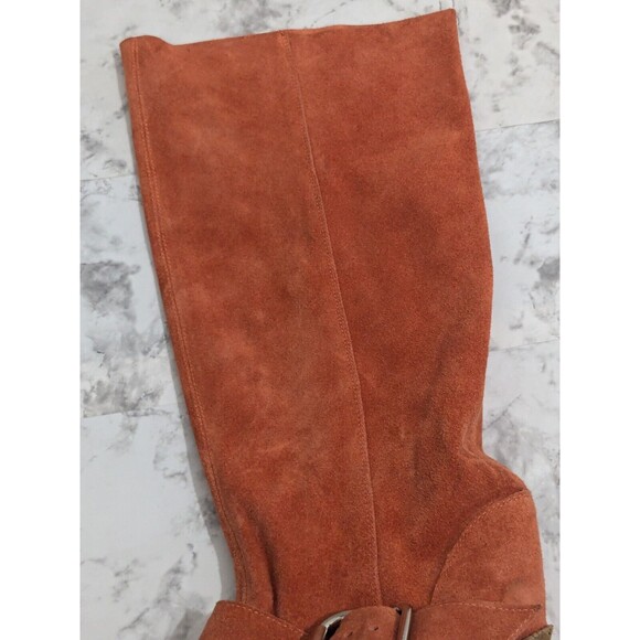 Jeffrey Campbell Reed Slouch Western Boots in Rusty Color Suede Size 8.5 - Picture 4 of 16
